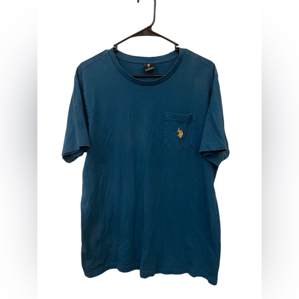 U.S. Polo Assn Teal Pocket T-Shirt Men’s Large Casual Tee